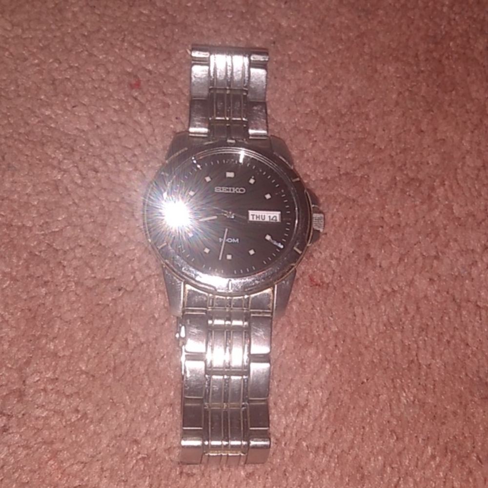 Men's Seiko silver watch